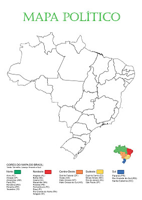 Mapa do Brasil jigsaw puzzle