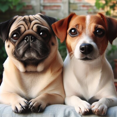 pug y jack russel