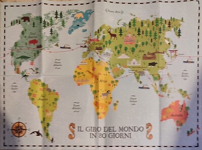 mappa del giro del mondo in 80 giorni