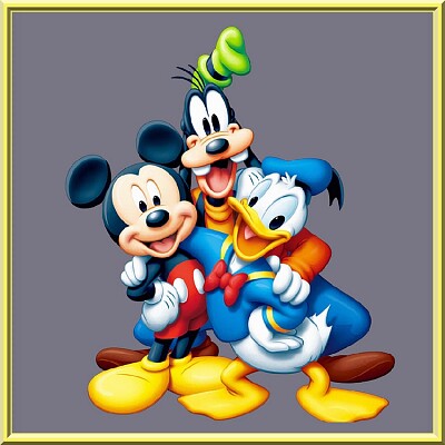 פאזל של Mickey, donald et Dingo