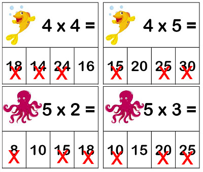 פאזל של Exercices de multiplications