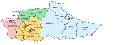 mapa estado Miranda