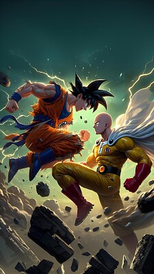 Goku vs Saitama
