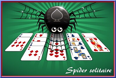 Spider solitaire jigsaw puzzle