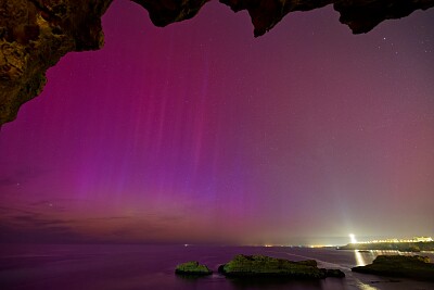 Aurore boréale Biarritz nuit 10 au 11 mai 24 jigsaw puzzle