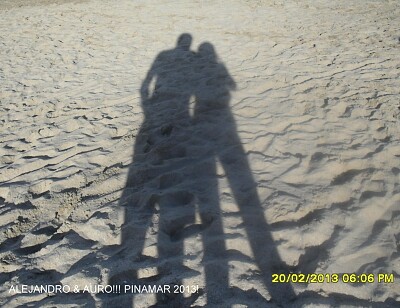 pareja playa