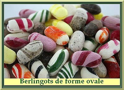 Berlingots de forme ovale