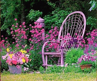Purple Garden Chair-Pretty jigsaw puzzle