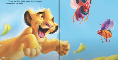 Simba catching bugs