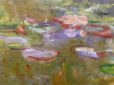 Monet détail de nymphéas
