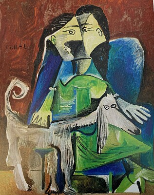 Picasso1962 femme au chien