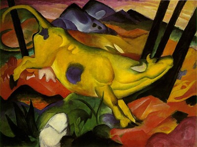 Franz Marc la vache jaune