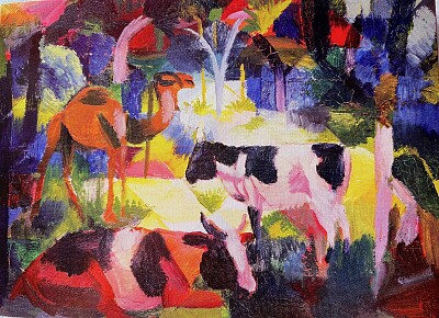 Macke animaux exotiques