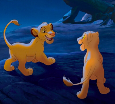 Simba and Nala get back home