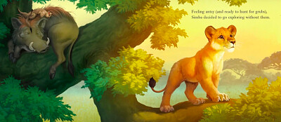 Simba on tree