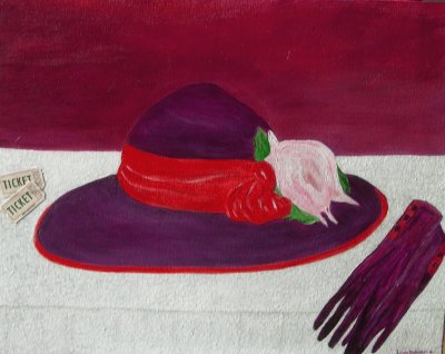 Art Painting of Hat and Gloves jigsaw puzzle