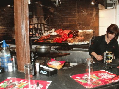 Parrillada en Mercado del Puerto