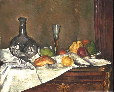 Cézanne desserte à la flûte de champagne