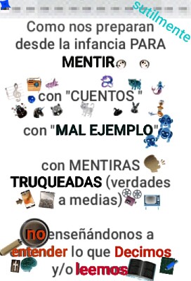 aprender con mentiras