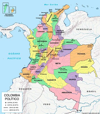 MAPA DE COLOMBIA