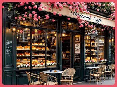 Printemps dans un café parisien
