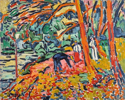 Vlaminck paysage aux arbres morts