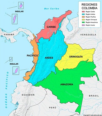regiones de colombia