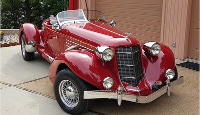 vintage red car 2