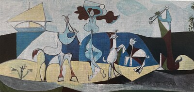 Picasso danse sur la plage