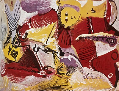 Picasso jaune et rouge