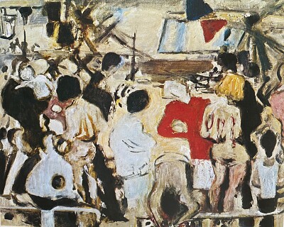 Alexandre Garbell Scène de plage
