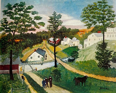 GrandMa Moses Chemins 1945