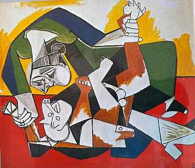 Picasso la femme au chien