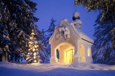 pueblo bajo nieve