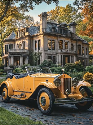 Rolls-Royce. AI modified