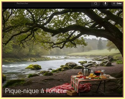 Pique-nique à l 'ombre