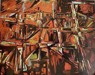 Vieira da Silva Les Ponts de fer 1953