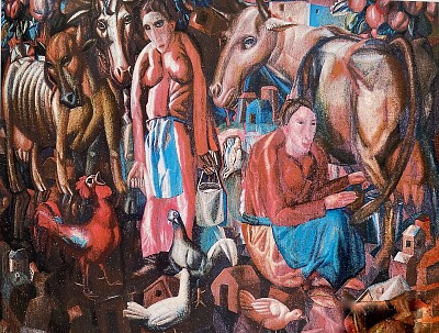 Pavel Filonov filles de laiterie 1914