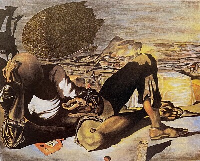 Dali le philosophe éclairé par la lune