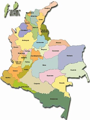 mapa de colombia