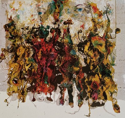 Bernard Schultze peinture en relief 1964