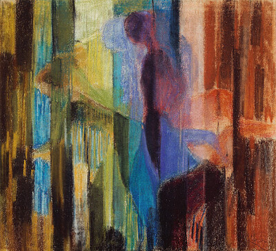 Kupka femme cueillant des fleurs 1913