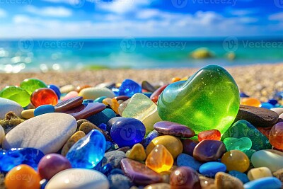 pedras coloridas