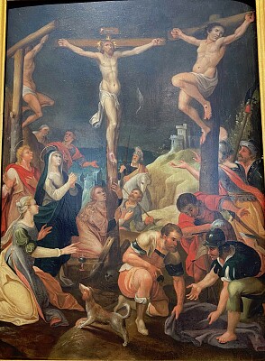 anonyme Christ en croix XVIIème s