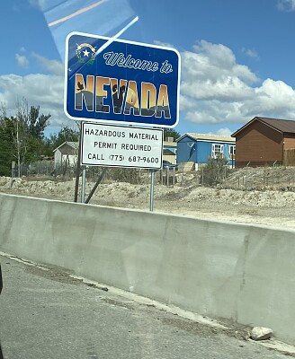 Welcome to Nevada sign