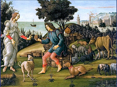 Botticelli jugement de Paris