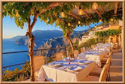 Dîner aux chandelles en Italie