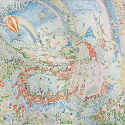 Monde du faubourg pastel