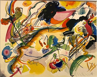 Kandinsky étude 1912
