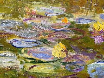 Monet nymphéas détail